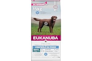 Eukanuba Chien Daily Care Adulte Contrôle de Poids Pour Grande Race Poulet 15kg