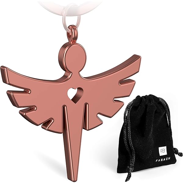 FABACH Engelenvleugel Sleutelhanger Wing Geluksbrenger Beschermengel Veer Engel Vleugel Hanger Let Your Dreams Be Wings Antiek Zilver 669025911