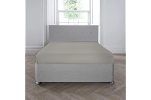 Appletree 200TC prześcieradło z gumką o głębokości 35 cm, 100% bawełna srebrna, pojedyncze