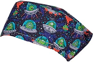 PILUCAPS, Modelo UFO, Gorro QUIROFANO Unisex, para Hombre y Mujer con Pelo Largo - 100% Algodón