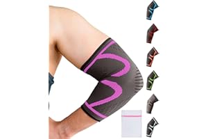 360 RELIEF Coudiere Tendinite Pour Homme et Femmes - 1 Paquet Manchon Coude Pour Epicondylite, Sport, Musculation - Coudière De Compression Convient Pour Gauche/Droite Avec Sac à linge