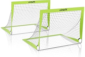 VirtuFit Jeu de buts de football Pop-Up - Buts de Football - 120 x 90 cm