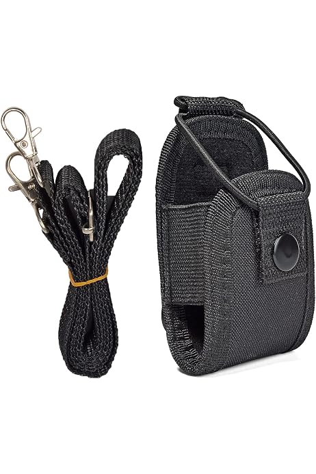 Pochette Multifonction Sourcing Map Pour Radio/walkie-talkie - Noir, Nylon - Porté Main, Ceinture Ou Cou - Dimensions 110x70x45mm - Pour Professionnels Et Loisirs