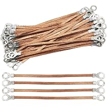 Sangles De Mise à La Terre En Cuivre Pour Moteur - 2 Pièces - Universelles Pour Voiture, Amélioration Des Performances Électriques - 4