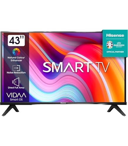 Hisense 4K UHD DLED Smart Television 43Inch (2023 Model) 43A61K