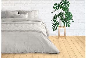 TEXTIL-HOME Textilhome -Set Copripiumino Reversible matrimoniale in microfibra RAMAS, Letto 180 (260x240cm) + Include 2 federa 70x40 cm. Colore Naturale