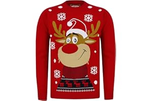 Tokyo Laundry Men's Merry Christmas Wrapping Paper Print Novelty Xmas Jumper