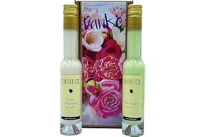 DEHECK DESTILLERIE LIKÖRMANUFAKTUR Geschenkset Liköre "DANKE" Pistazie und Weiße Mandel 2x0,1l im Geschenkkarton