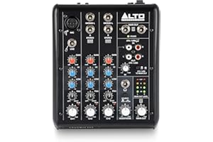 ALTO PROFESSIONAL ALTO TrueMix 500 Mischpult mit XLR Mic In und USB Audio Interface für Podcasting, Live Performance, Streaming, Recording, DJ - Mac und PC
