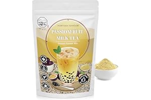 Passionfruit Bubble Milk Tea Instant 3in1 Powder Mix - 1kg (33 Drinks) | For Boba Tea, Milkshake, Blended Frappe and Bakery | Authentic Taiwan Recipe | No Preservatives by Moriyama Teahouse