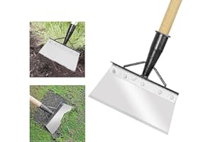 HONMOK 23cm Pelle de Jardin Multifonctionnelle Pelle Plate en Acier Pelle de Nettoyage pour Agricole Désherbage Jardinage Multifonction Outil Maison Ferme