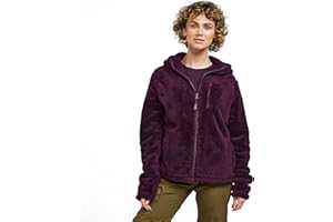 Peter Storm Women's Theory Full-Zip Borg Fleece with Hood, Women's Fleece Jacket, Women's Hiking & Outdoor Recreation Clothing