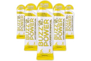 Buzz Power Natural Energy Gel | 25 g Glucose & Fructose Carbohydrate from Pure Organic Honey with Sports Electrolytes | Best for Exercise, Performance Endurance Sports & Outdoor Activities (5)