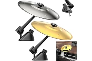 SHENGRUILI 2PCS Car Crash Becken,Autounfall cymbals,Drum Cymbals für Auto,Auto Vehicles Inneneinrichtung,Mini Trommel Becken für Auto,Autounfall Schlagzeug Musikinstrumente Ornamente Für Alle Arten Von Fahrzeuge