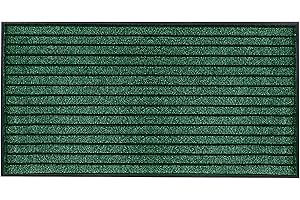 Rugs Inn Large Outdoor Mat - Green, 50 x 90 cm - Strong PVC Backing Dirt Scrapper Waterproof High Traffic Area Entrance Front Door Welcome Mat