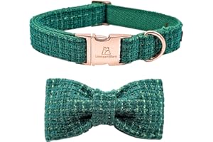 Lionheart glory Hundehalsband mit Schleife, verstellbar, weiches Hundehalsband mit Fliege, Herbsthalsband, Fliege für kleine Hunde, Haustiergeschenk