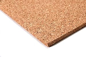 acerto 30027 Panneau en liège de haute qualité – 50 x 100cm, 20mm