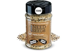 Munchy Seeds Lightly Toasted Savoury White & Black Sesame Seeds 150g