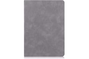 LOBWERK Case für Samsung Galaxy Tab S4 SM-T830 T835 10.5 Zoll Schutzhülle Cow Skin Etui mit Auto Sleep/Wake Funktion mit Halterung für Touch Pen Grau