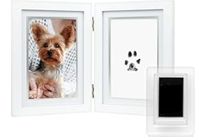 Pearhead 83017 Pawprints Desk Frame, Ink, Weißer Rahmen, Tinte