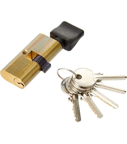 Cilindro Di Sicurezza Ovale Con Pomolo - Serratura A 5 Pistoncini Con Chiavi E Telecomando