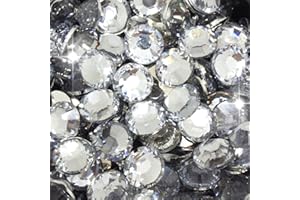 Little Snow Direct® Pack of 1000 Resin Crystal Flat Back Rhinestones Diamante Gems Nail Art & Crafts (Clear, 2mm)