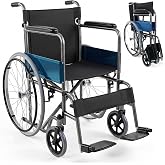 Mobiclinic&reg;, Folding wheelchair, Lightweight, Alcazar, Self-propelling, Parking brake, Seat 46 cm, Spanish brand, Folding foo
