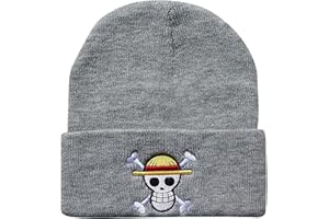 Bonamana One Piece Anime - Berretto invernale lavorato a maglia, in morbido berretto da sci, per bambini, ragazzi, ragazze, teenager