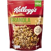 Kellogg's Granola Beyaz &Ccedil;ikolata Par&ccedil;acıklı ve Antep Fıstıklı 500 Gr, Lif kaynağı, Kahvaltılık Gevrek