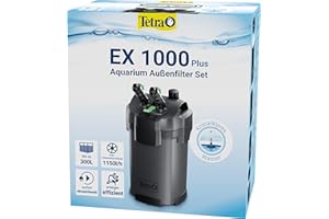 Tetra Aquarium Außenfilter EX 1000 Plus - leistungsstarker Filter für Aquarien bis 300 L, schafft kristallklares fischgerechtes Wasser, Innenbereich