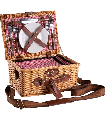 Cestino In Vimini Portatile Per Frutta E Picnic - Design Naturale Per Casa E Esterni