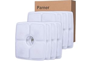 PARNER Ersatzfilter für Trinkbrunnen für Haustier, Filter mit Harz und Aktivkohle für Automatischen Blumenwasserspender Wasserbrunnen Trinkbrunnen Filter Kompatibel für Katze und Hunde-8PC