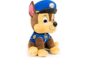 LA PAT’ PATROUILLE - PELUCHE GUND 25 CM CHASE - Peluche Chase Taille 25 cm - Lavable En Surface - Jouet Premier Age - 6058444 - Jouet Bébé 12 Mois et +