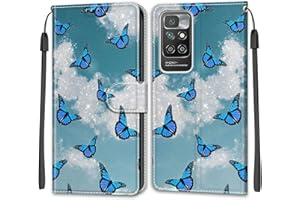 BETUNISTOY Funda para Xiaomi Redmi 10, Funda Piel con Tapa Suave TPU y Cuero de PU Tipo Libro Billetera Resistente a los Golpes Carcasa para Redmi 10 2022