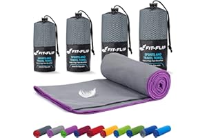 Fit-Flip Mikrofaser Handtuch - kompakt, leicht und schnelltrocknend - Microfaser Handtücher - als Reisehandtuch, Sporthandtuch, Strandtuch und Badetuch groß - Fitness, Sport, Schwimmen