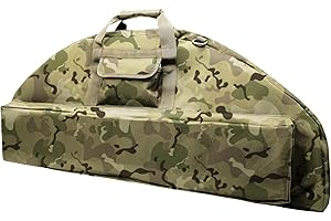 Alephnull Compound Bow Case Tactical Bow Bag Archery with Arrow Pocket Recurve Bow Holder for Outdoor Hunting Shooting