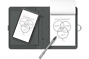 Wacom Bamboo Spark - Cuaderno Digital Inteligente con Funda para Tablet, Color Gris