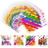 LEMESO 200 Clear Cellophane Bags with Adhesive Seal for Sweets | Small Bags for Sweets and Chocolates, 10 x 10 cm, Bags for B