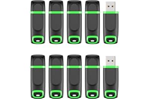 KEXIN 64GB Memoria USB 10 Pack, Pendrive 64 GB USB 2.0 Flash Drives USB de 64G para PC Windows TV Mac, 10 Unidades Pendrives