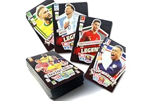 COSTAND PAGEMS 55 Black Football Star Cards English Limited Edition Football Cards Champions League Collection Cards Gifts for Kids Fans