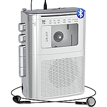 Reproductor Draagbare cassette, draagbare USB-cassettespeler met stand-alone microfoon, geïntegreerde luidspreker, hoofdtelefoonuitgang, draaggreep, zwart Reproductor Draagbare cassette, draagbare USB-cassettespeler met stand-alone microfoon, geïntegreerde luidspreker, hoofdtelefoonuitgang, draaggreep, zwart