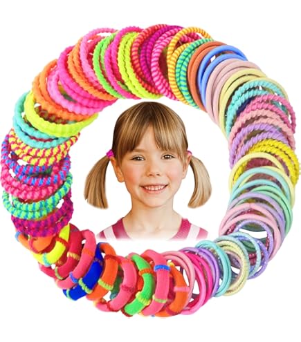 16 Stück Runde Kugel-Haarseile – Elastische Gummibänder Mit Acryl-Perlen, 12 Cm Lang, In 8 Farben (je 2 Stück)