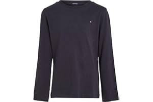 Tommy Hilfiger Boys Basic CN Knit L/S Maglietta Bambini e Ragazzi