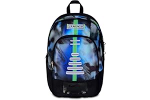 Seven Zaino Scuola Dual Write Down, Blu, Doppio Scomparto Da 31 Litri Di Capacità, Con Tasca Per PC, Tasca Per Borraccia e Tasca Con Organizer, Scuole Medie e Superiori, Per Ragazzo