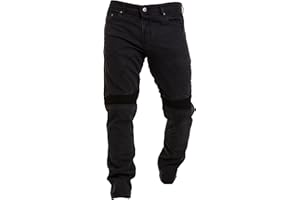 Rider Protec® Men's Motorcycle Jeans Aramid Protective Linning Motorbike Denim Jeans Riding Pants with Removable Armour Biker Trousers for Men