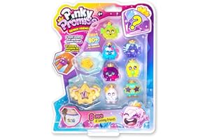 BANDAI TH00003 Royals 8 Pack | This Pinky Promise Multipack Contains 8 Collectable Gemmy Friends 1 Ring and 1 Necklace Mix and Match Gems and Girls Jewellery for Wearable Fun