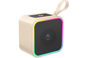 HOSGUBO Cassa Bluetooth Portatile, Speaker Bluetooth 5.3 Altoparlante Wireless con Luce LED Colorata Cassa Portatile, Suono Stereo con Mic Incorporato, 10 Ore di Riproduzione per Casa, Esterno, Viaggi 2025
