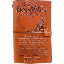 AISBUGUR To My Daughter Gift From Mom Leather Writing Journal With Inspirational Quotes Gift For Daughter Birthday - View #4