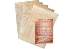 5 Blank Egyptian Papyrus Sheets for Art Projects and Schools 8x12in 20x30cm (thick, grade 1)
