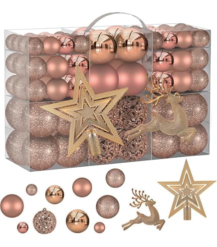 JQTOP 2 stuks kerstboom lint lichten, 9,8 m 100 LED Kerst Fairy Snaren Lichten met USB Plug in Dubbellaags Koperdraad Lint Strikken voor Kerstboom Tuin Feest Kerstdecoraties
